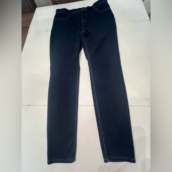 TIME AND TRU WOMEN’S ELASTIC WAIST DARK BLUE JEANS. SIZE XL (16-18) - Picture 1 of 5